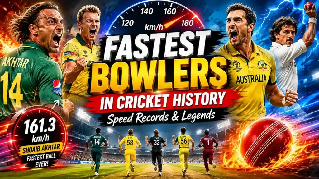 Fastest Bowlers in Cricket History (Speed Records & Legends