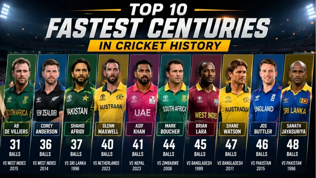 Fastest Century in Cricket History That Shocked the World​