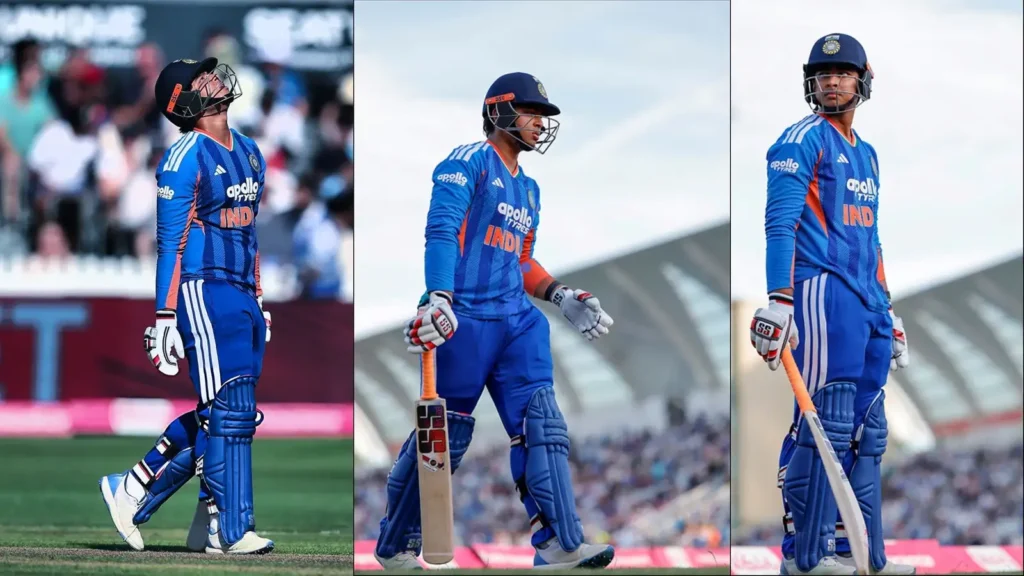 Vaibhav Sooryavanshi batting for India during the England T20I series