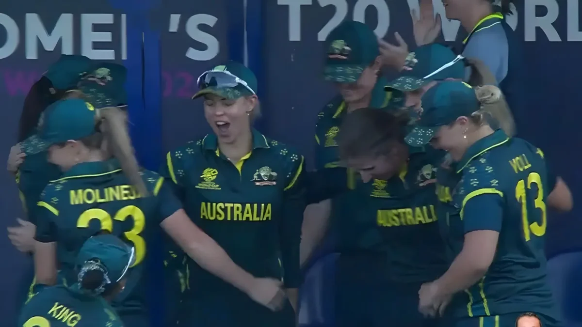 Australia women players celebrate during their seventh Women’s T20 World Cup title campaign
