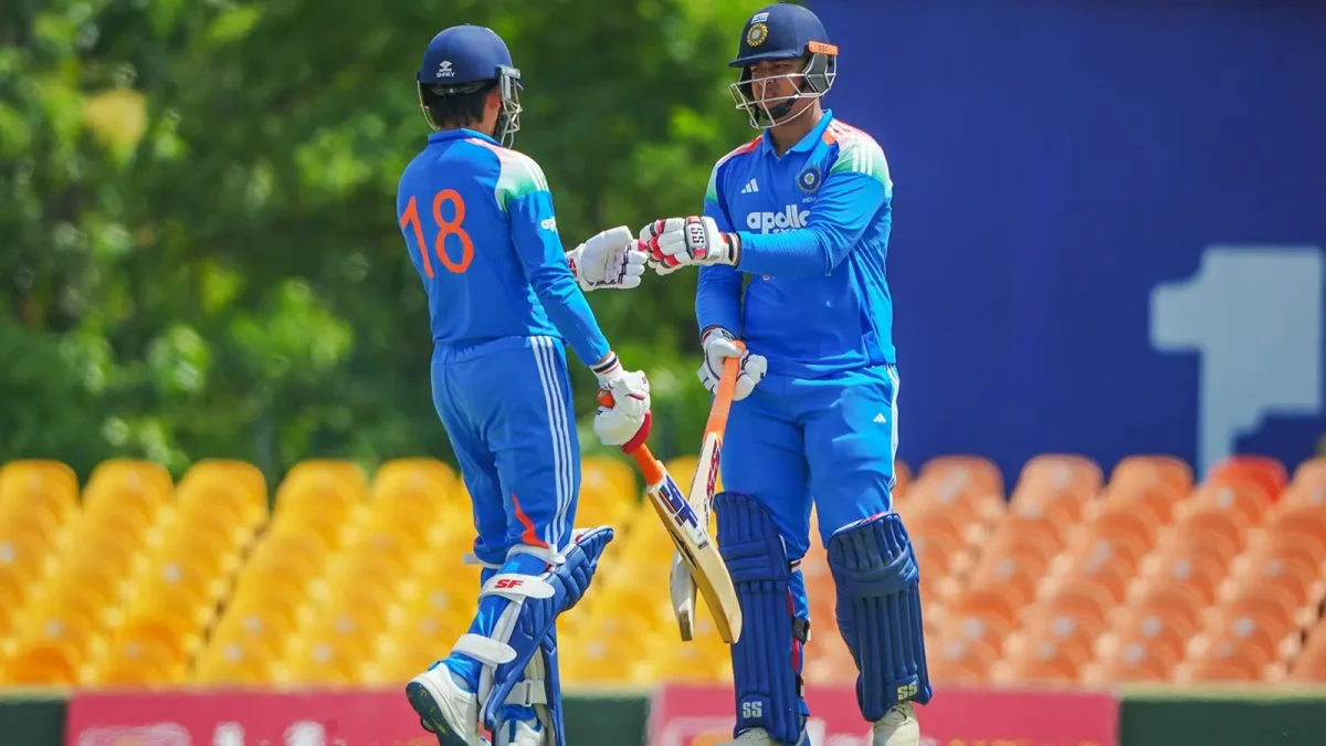 Vaibhav Sooryavanshi batting for India during a T20 match
